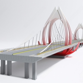 现代大桥3D模型下载